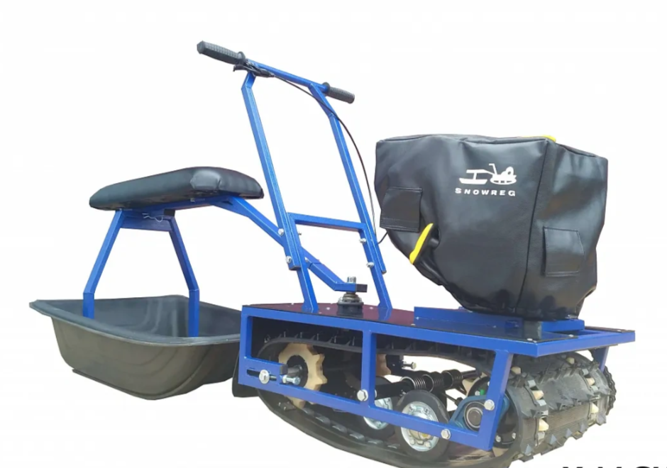 Мини-мотобуксировщик Альбатрос-М с фарой в Норильске