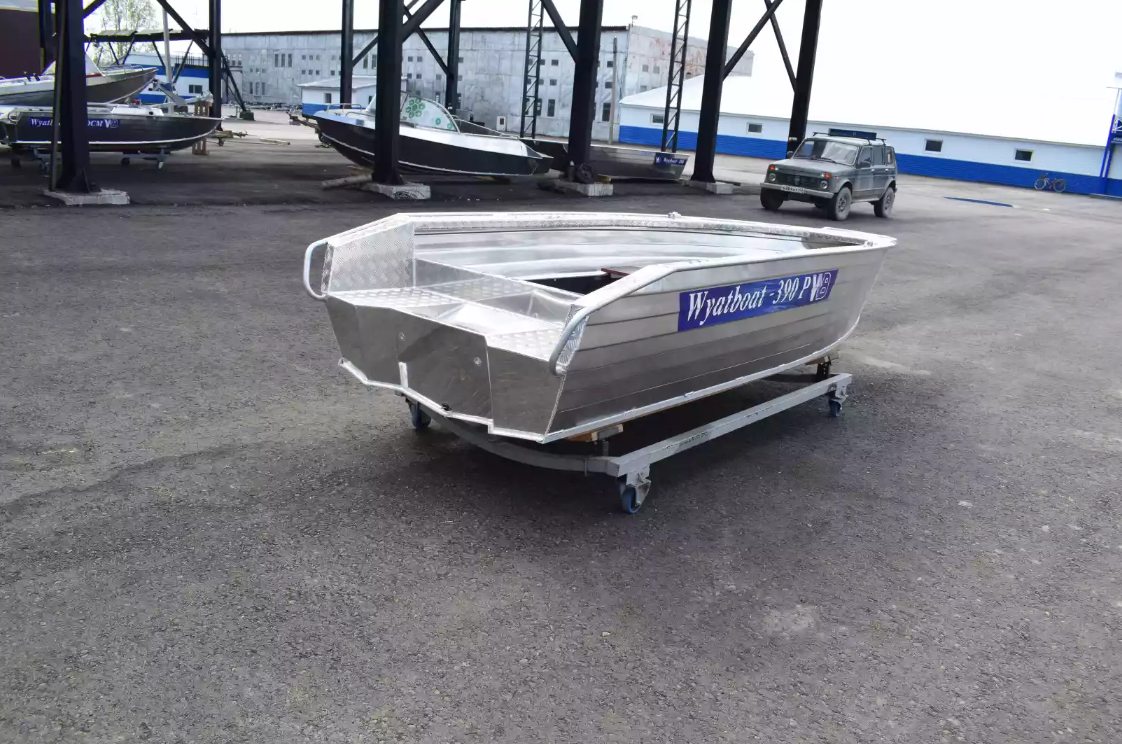 Алюминиевая лодка Wyatboat-390Р Увеличенный борт в Норильске