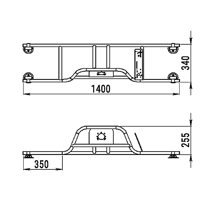 Стойка рулевая с бортовым креплением малая в Норильске