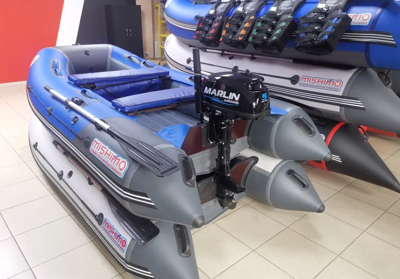 КОМПЛЕКТ ЛОДКА MISHIMO LITE 315 + МОТОР 5л.с в Норильске