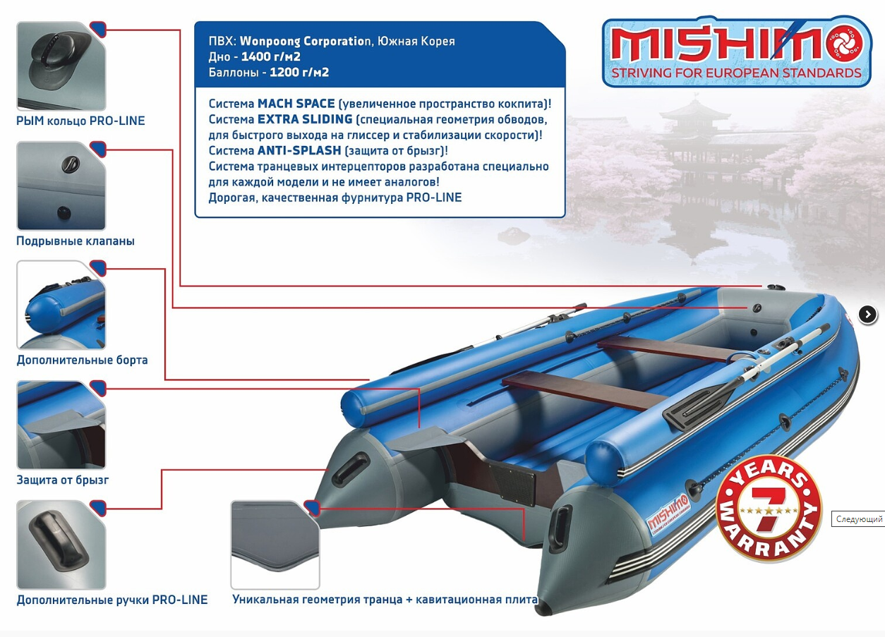 КОМПЛЕКТ ЛОДКА MISHIMO FAMILY LITE 370 + МОТОР 9,9 (15) Л.С. в Норильске