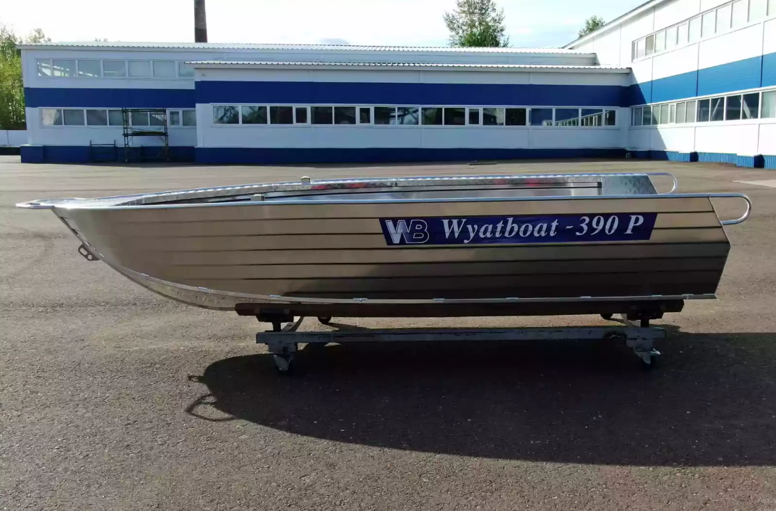 Алюминиевая лодка Wyatboat-390РМ увеличенный борт в Норильске