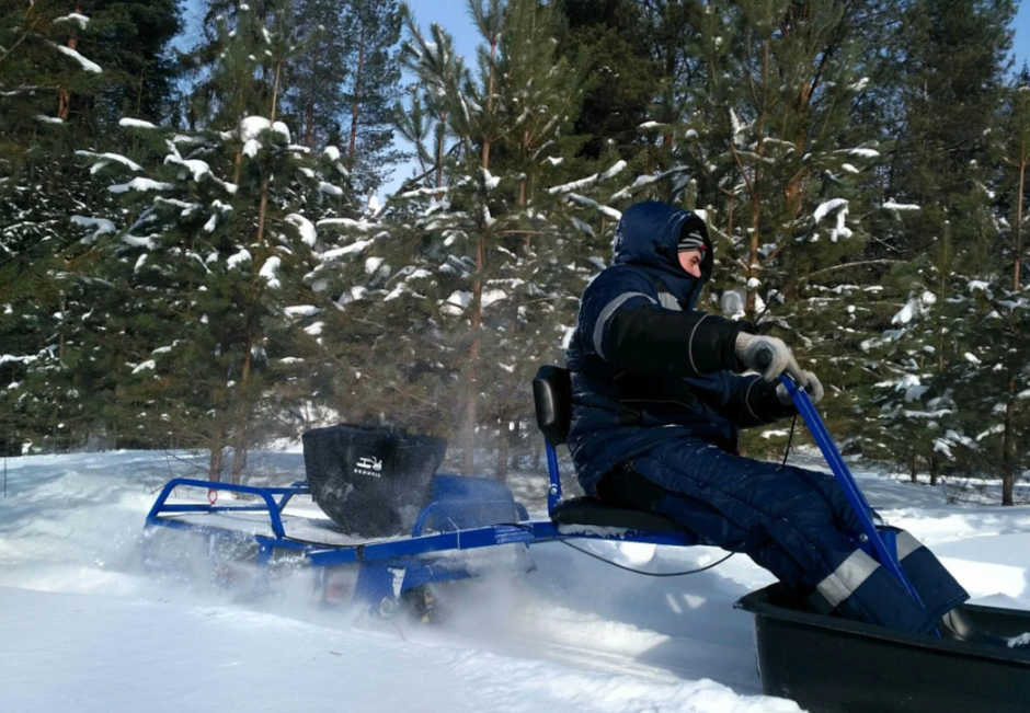Мотобуксировщик толкач Альбатрос-XL8 с модулем. Без фары, склизы в Норильске