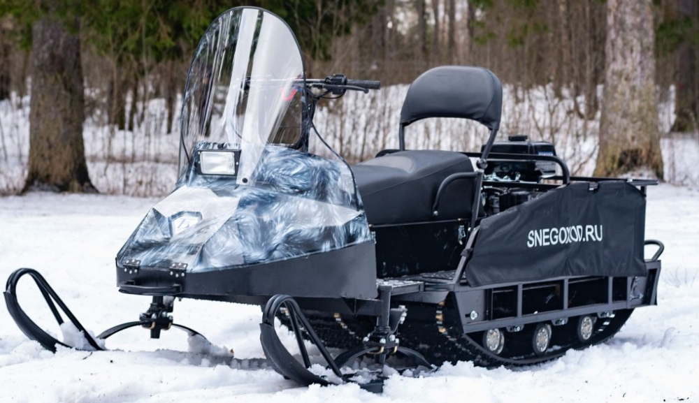 Миниснегоход Бурлак Егерь Экспедитор 15 л.с. , реверс, тормоз, капот белый в Норильске