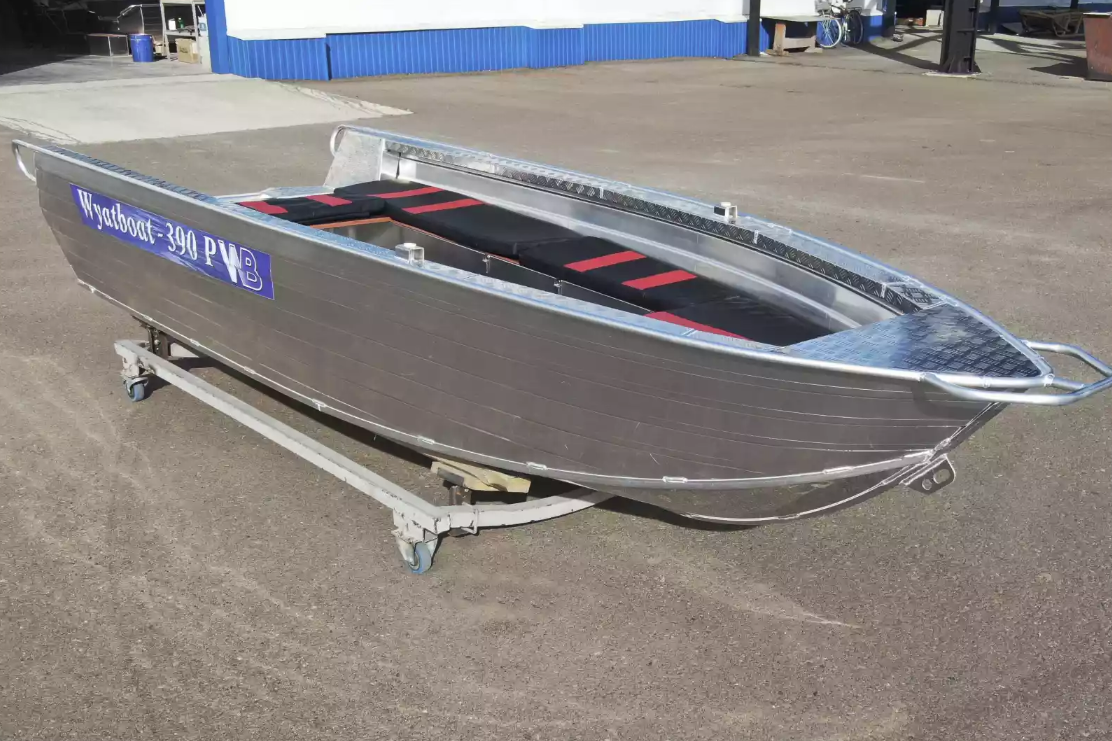 Алюминиевая лодка Wyatboat-390РМ увеличенный борт в Норильске