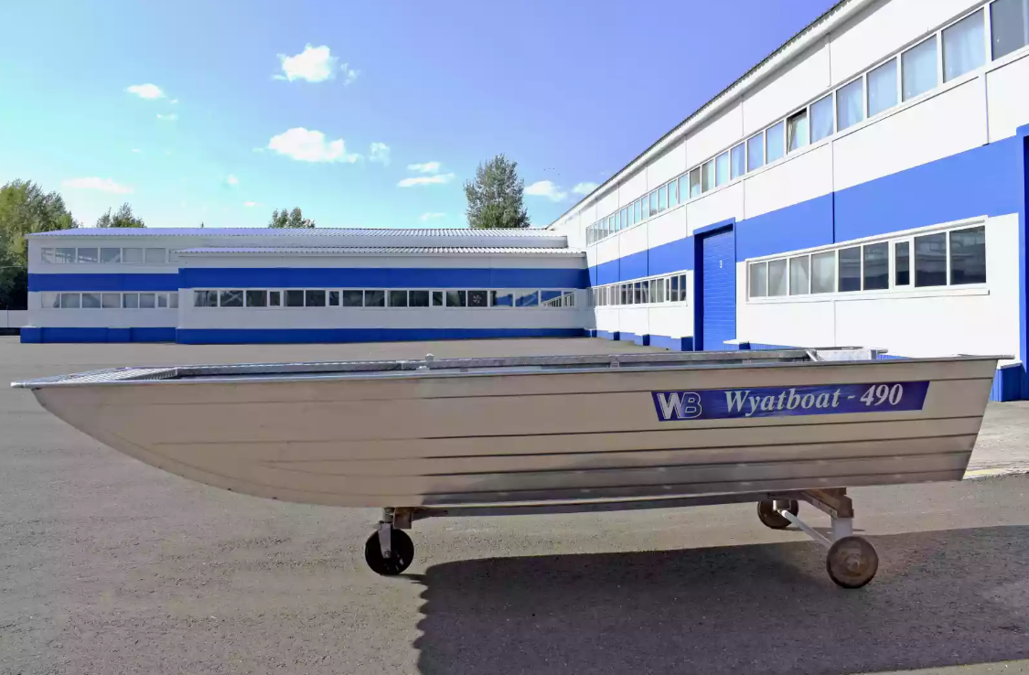 Алюминиевая лодка Wyatboat-490 Jonboat в Норильске