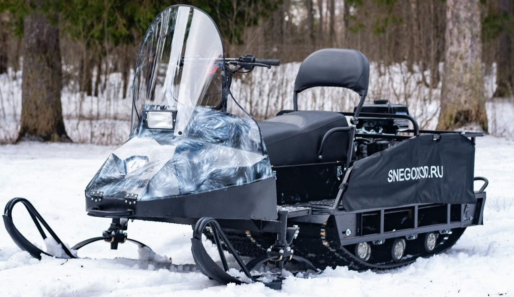 Миниснегоход Бурлак Егерь Экспедитор 15 л.с. , реверс, тормоз, капот белый в Норильске