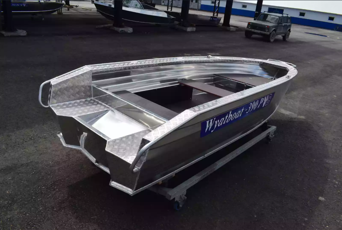 Алюминиевая лодка Wyatboat-390Р Увеличенный борт в Норильске