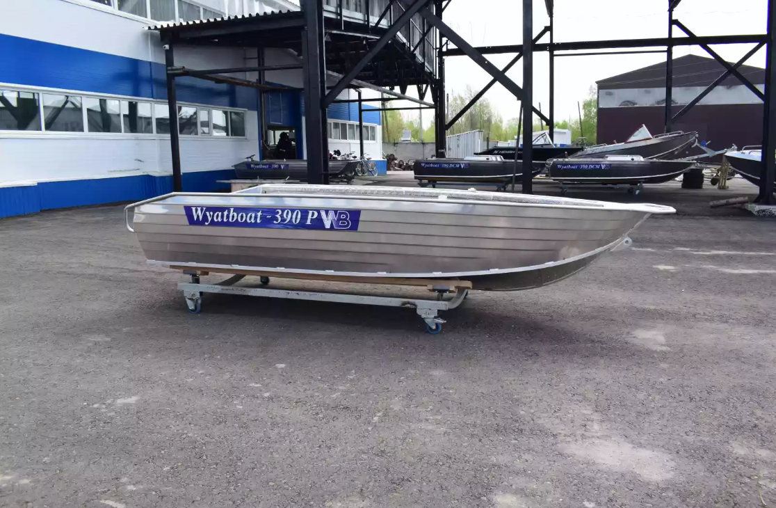 Алюминиевая лодка Wyatboat-390Р Увеличенный борт в Норильске