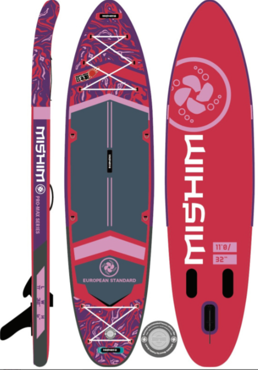 SUP (САП) Доска MISHIMO PRO-MAX Viva Magenta 10.8’ (330см) в Норильске