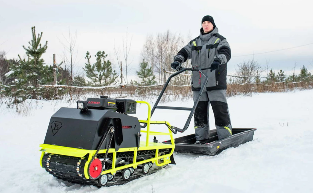 Мотобуксировщик Бурлак ХОЗЯИН-1 (капот ткань) в Норильске