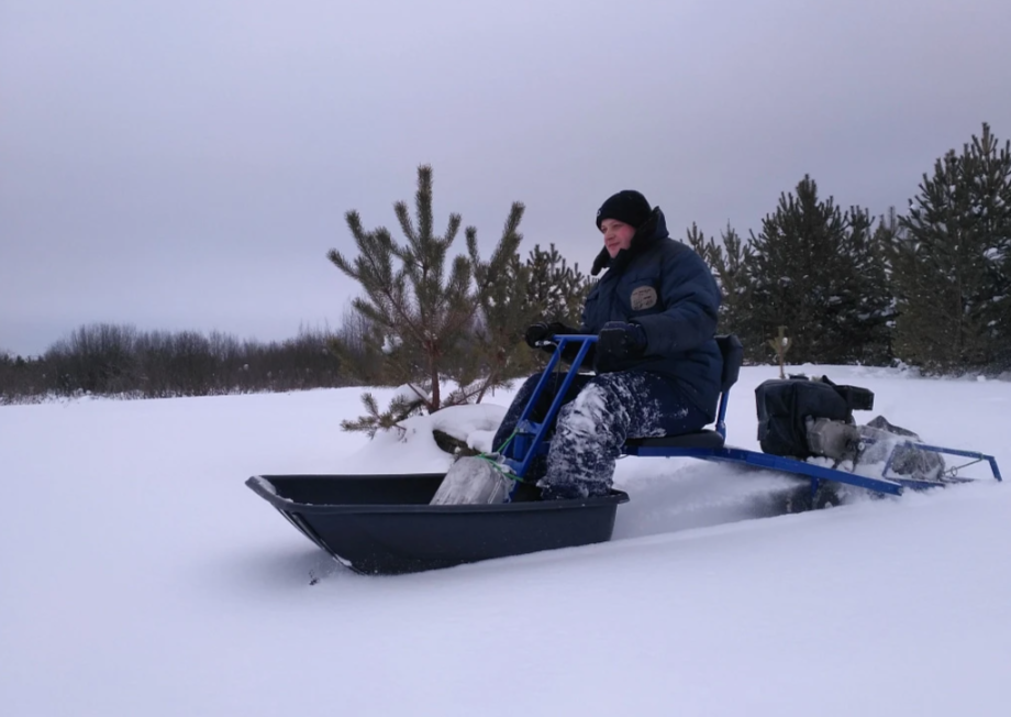 Мотобуксировщик толкач Альбатрос-XL8 с модулем. Без фары, склизы в Норильске