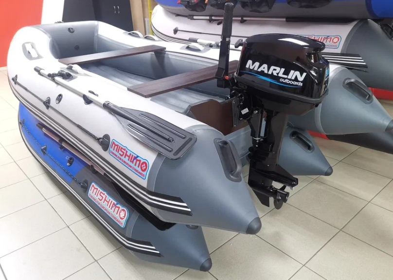 КОМПЛЕКТ ЛОДКА MISHIMO LITE 335 + МОТОР 9,8 Л.С. в Норильске