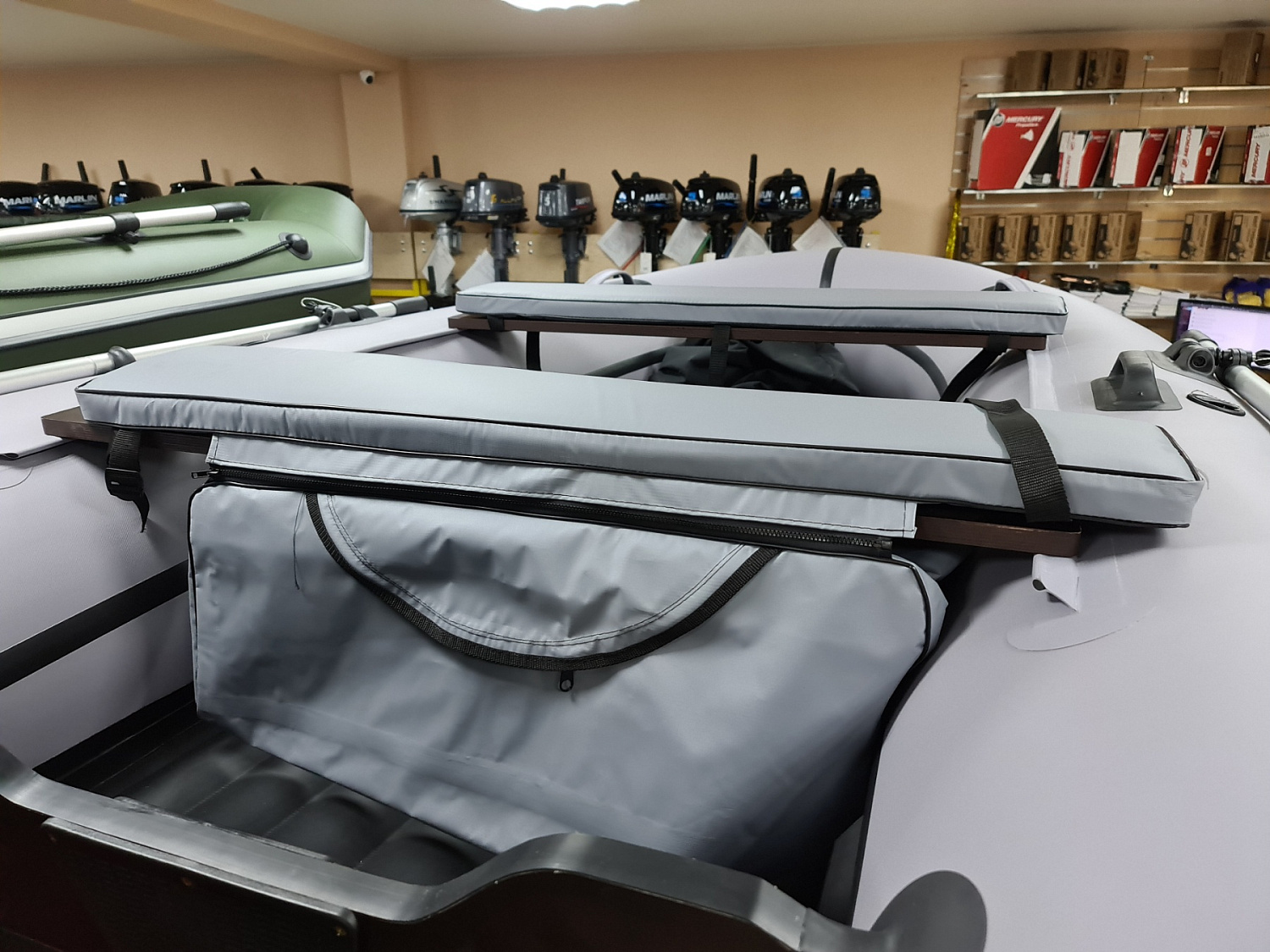 КОМПЛЕКТ МЯГКИХ НАКЛАДОК С СУМКОЙ ДЛЯ ЛОДОК 110Х20 СЕРЫЙ в Норильске