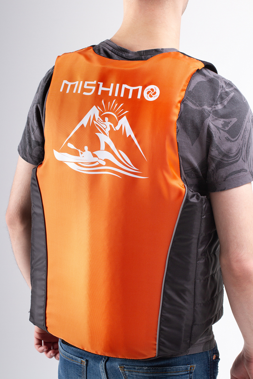 Жилет спасательный MISHIMO PRO Премиум качества Черно-оранжевый в Норильске